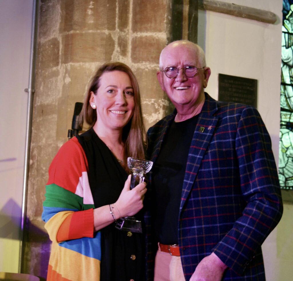 Donna Kitching with Robert Barnes - The Robert & Lisa Barnes Best Supporting Actress Award