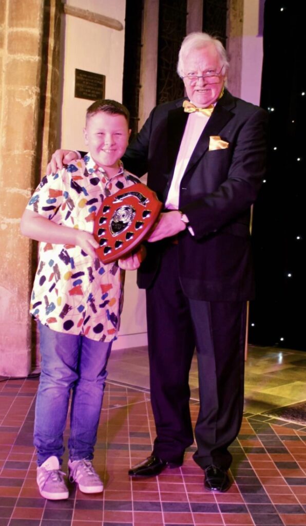Fin Fordham with David Tickner - The David Tickner Award for Best Supporting Youth Actor