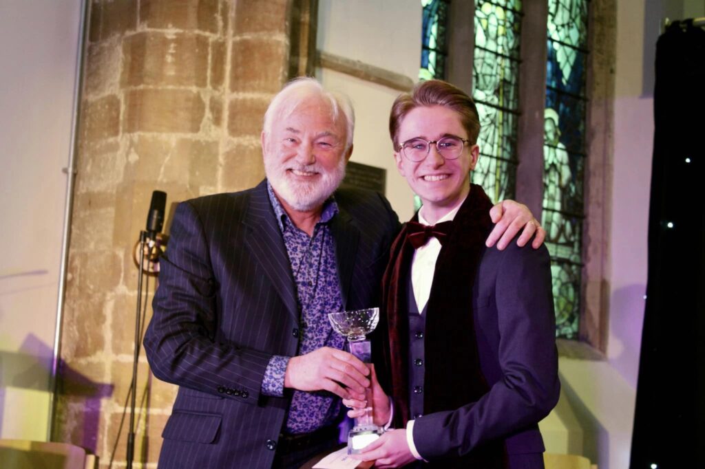 Michael Heslop with Michael Fenton-Stevens - The Michael Fenton-Stevens Best Supporting Actor Award