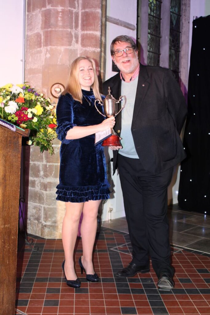 Emma Seal and Award Sponsor and Viva Trustee, Richard Hobbs