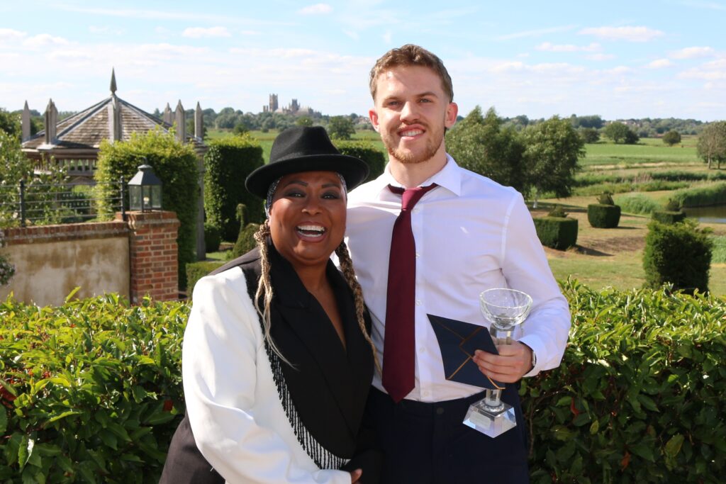 Linda John Pierre and Zack Wymer