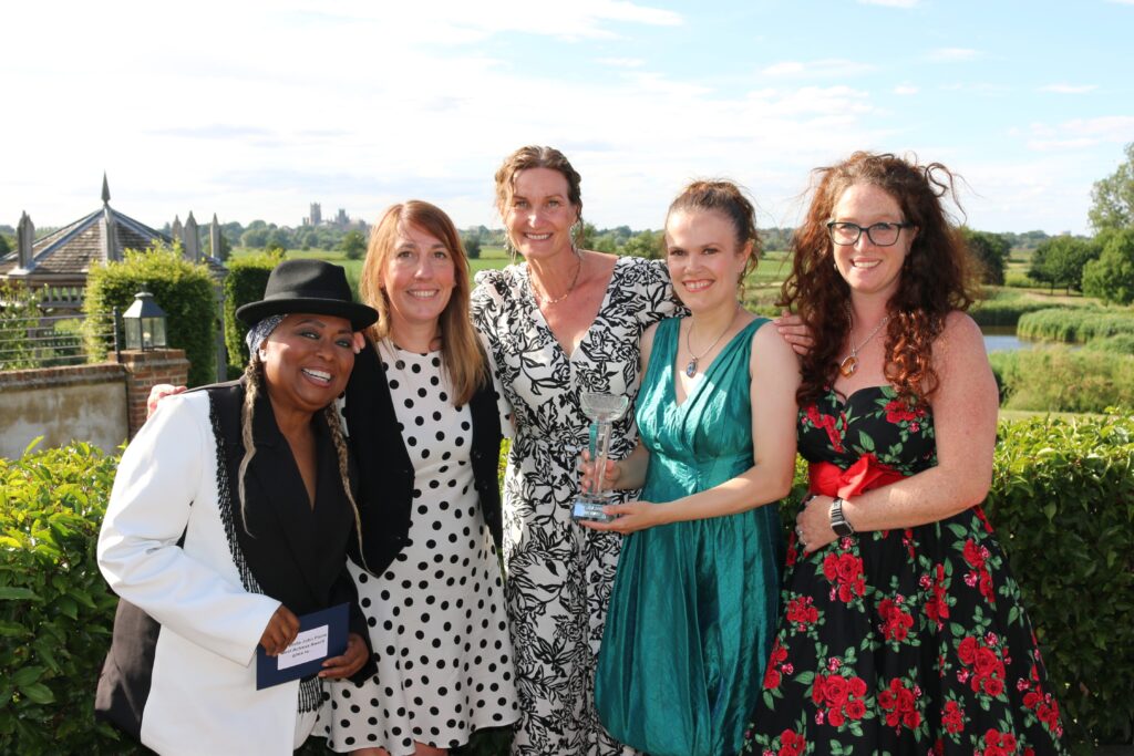 Linda John Pierre, Donna Kitching, Jo Bennet, Becky Gilbert and Holly Ociepko